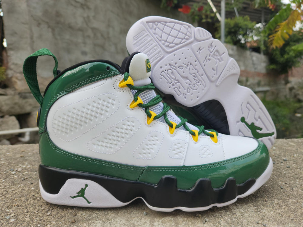 Air Jordan 9 White & Green
