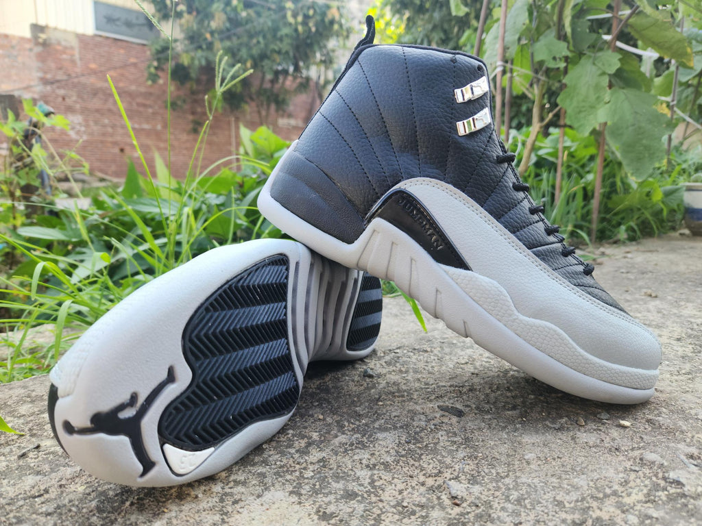 Air Jordan 12 Black & Light Grey