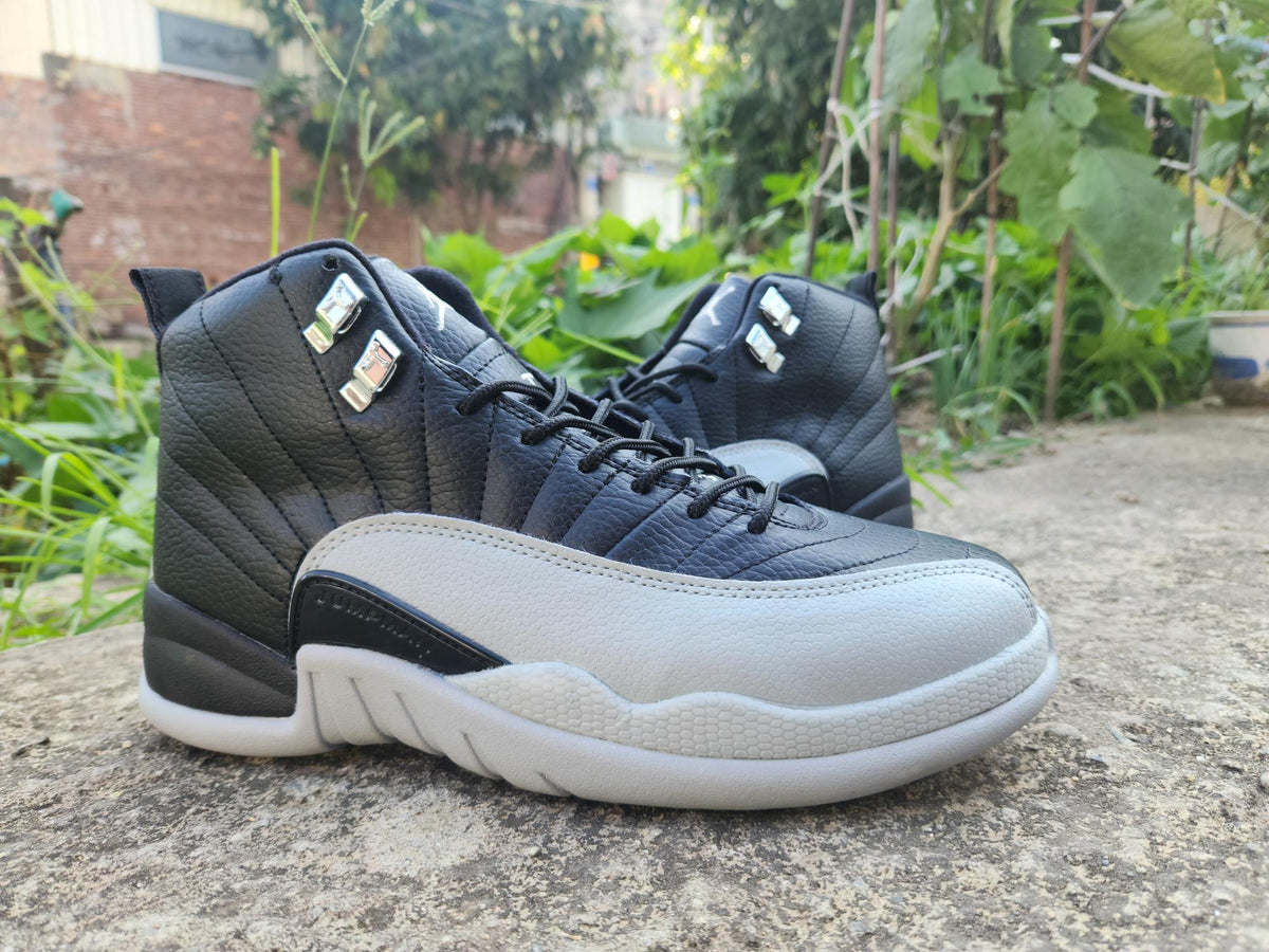 Air Jordan 12 Black & Light Grey