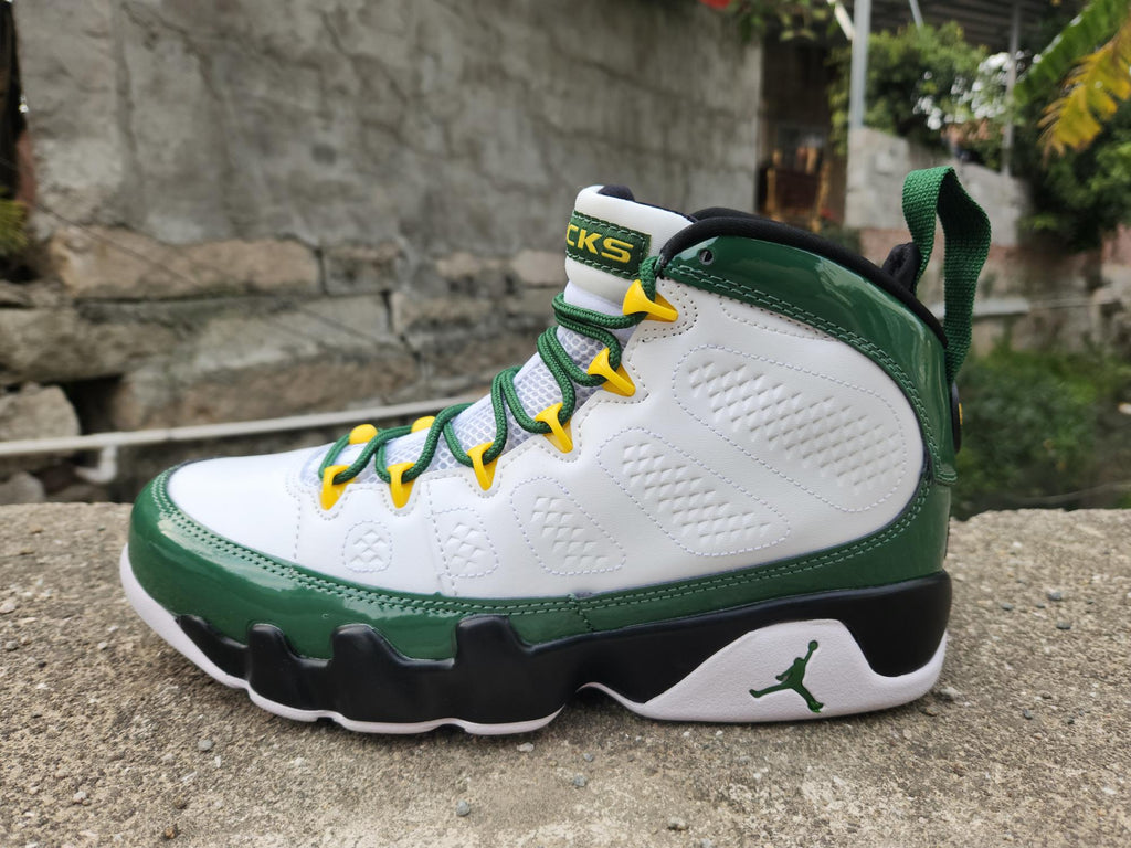 Air Jordan 9 White & Green