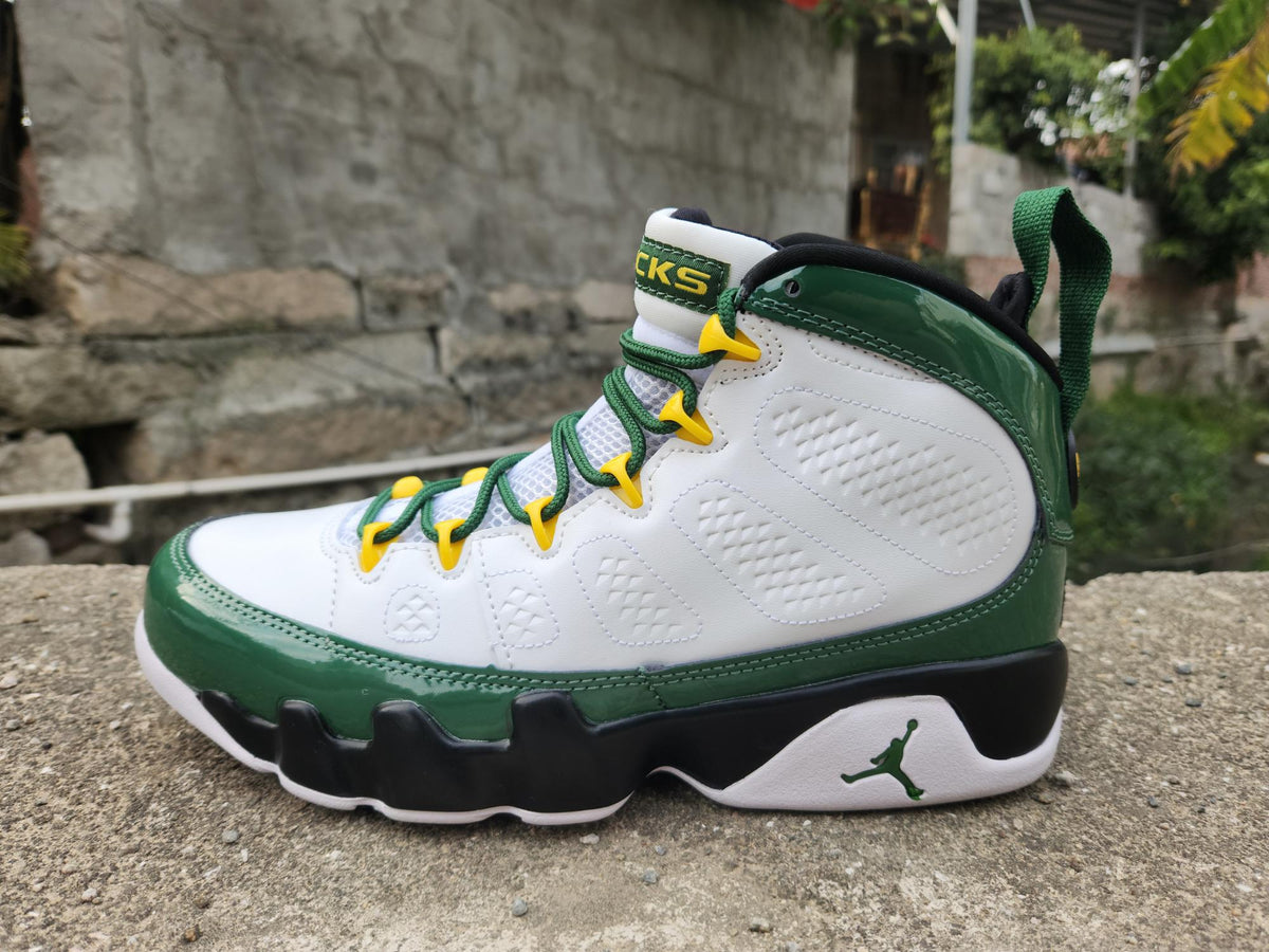 Air Jordan 9 White & Green