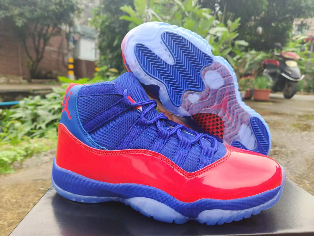 Air Jordan 11 Red & Royal Blue