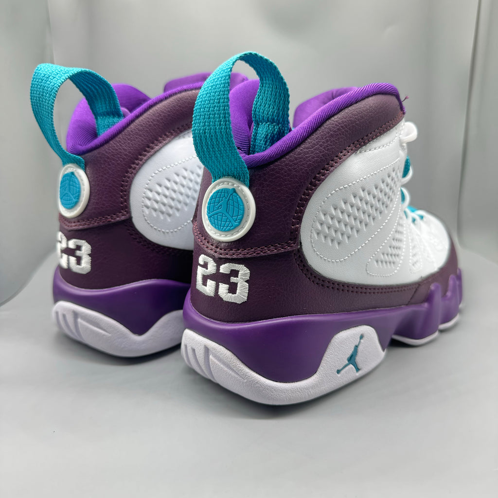 Air Jordan 9 White & Purple