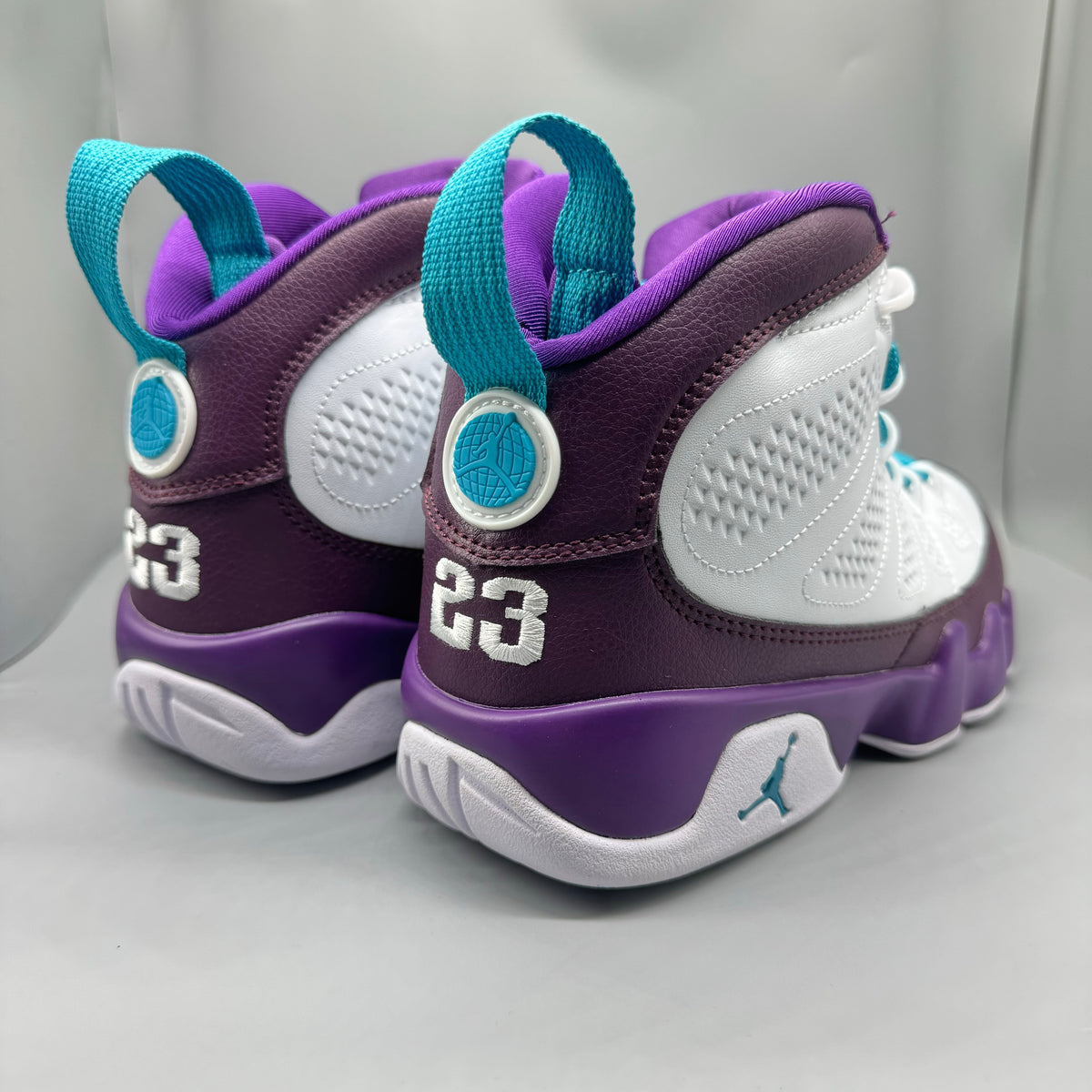 Air Jordan 9 White & Purple