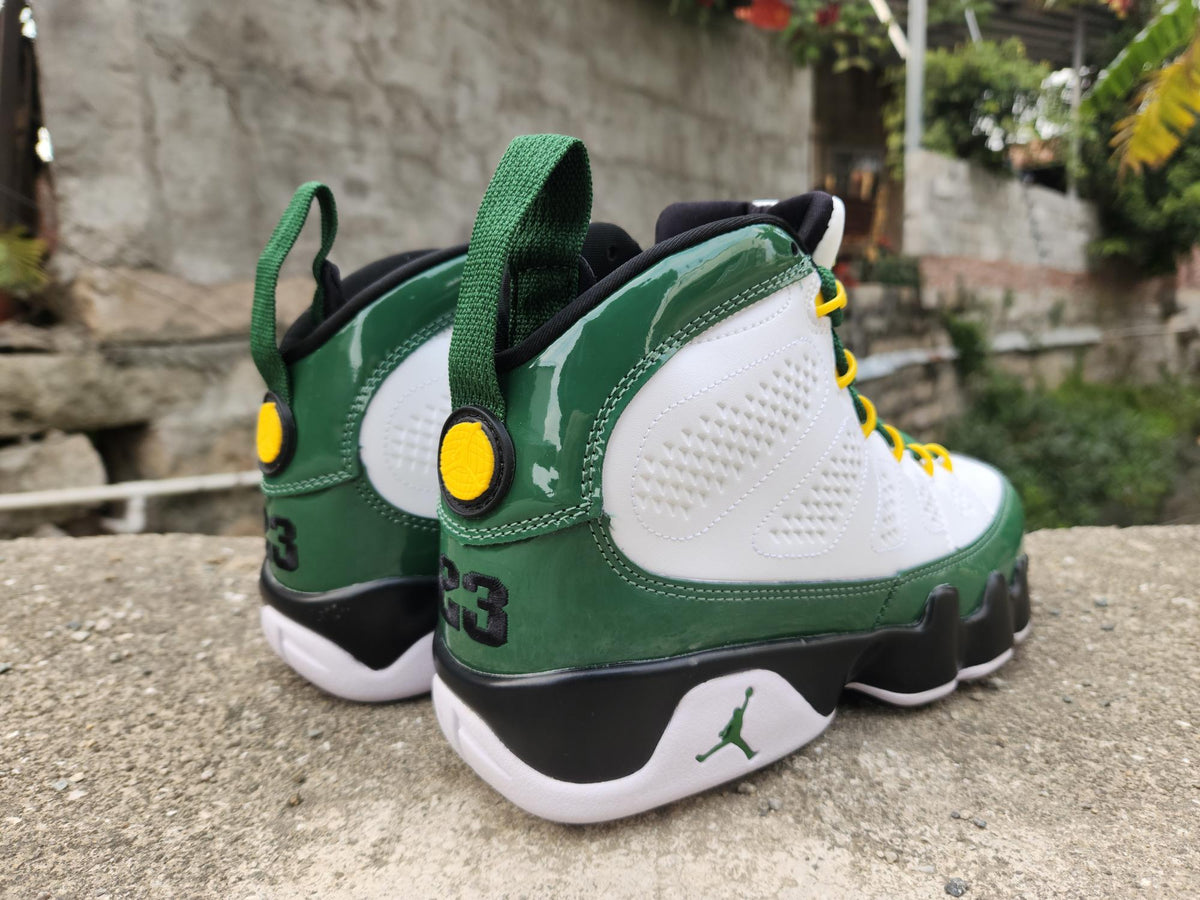 Air Jordan 9 White & Green