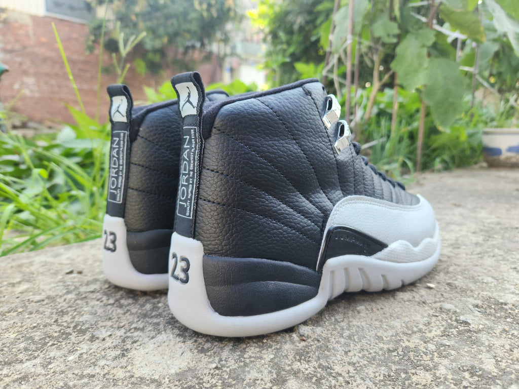 Air Jordan 12 Black & Light Grey