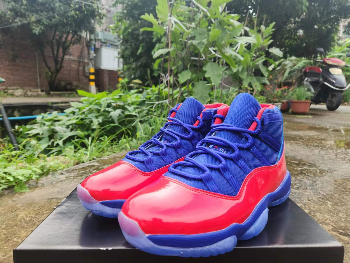Air Jordan 11 Red & Royal Blue