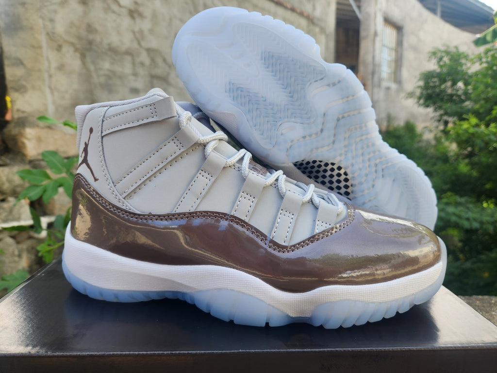 Air Jordan 11 Men's Sneakers – Brown & Grey