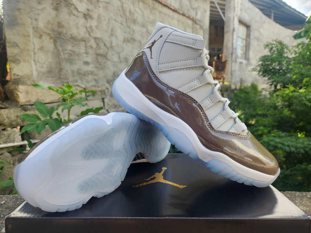 Air Jordan 11 Men's Sneakers – Brown & Grey