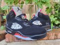 Air Jordan 5 SUP Men's Sneakers – Black & Red