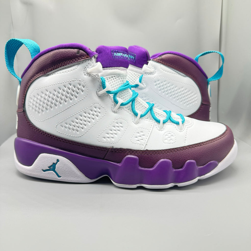 Air Jordan 9 White & Purple