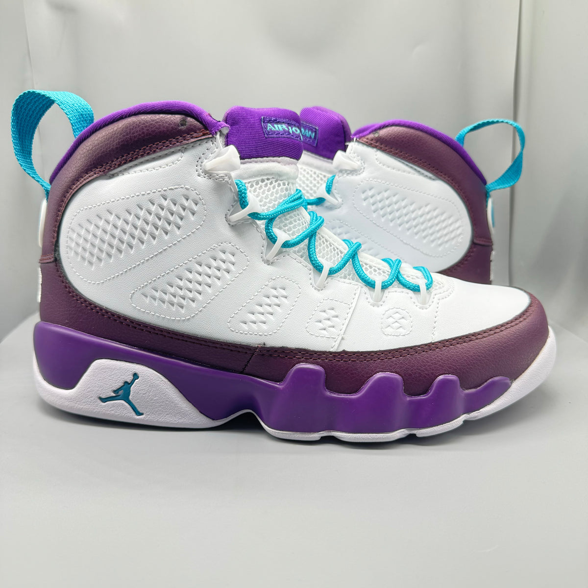 Air Jordan 9 White & Purple