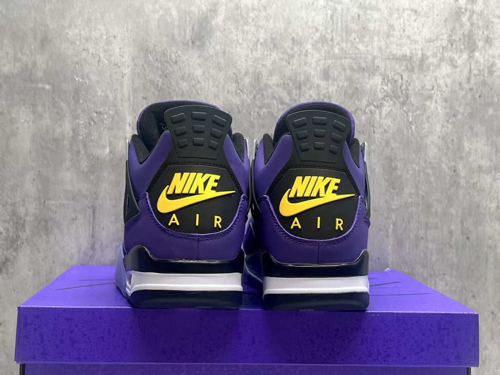 Air Jordan 4 Retro Lakers Purple-Gold