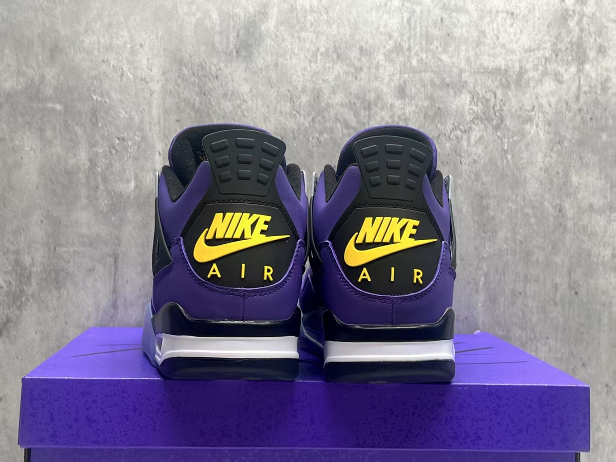 Air Jordan 4 Retro Lakers Purple-Gold