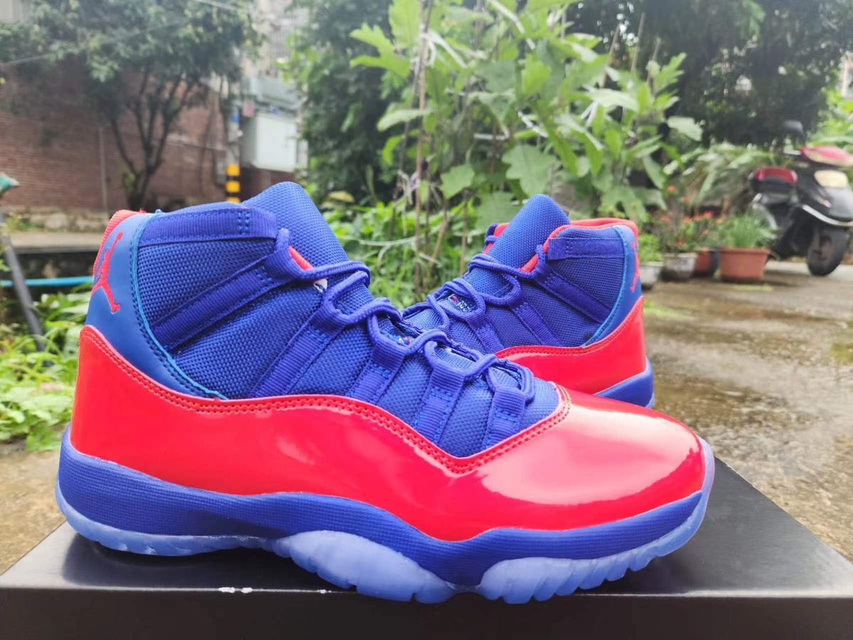 Air Jordan 11 Red & Royal Blue
